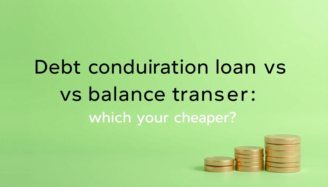 Debt consolidation loan vs balance transfer: which is cheaper?