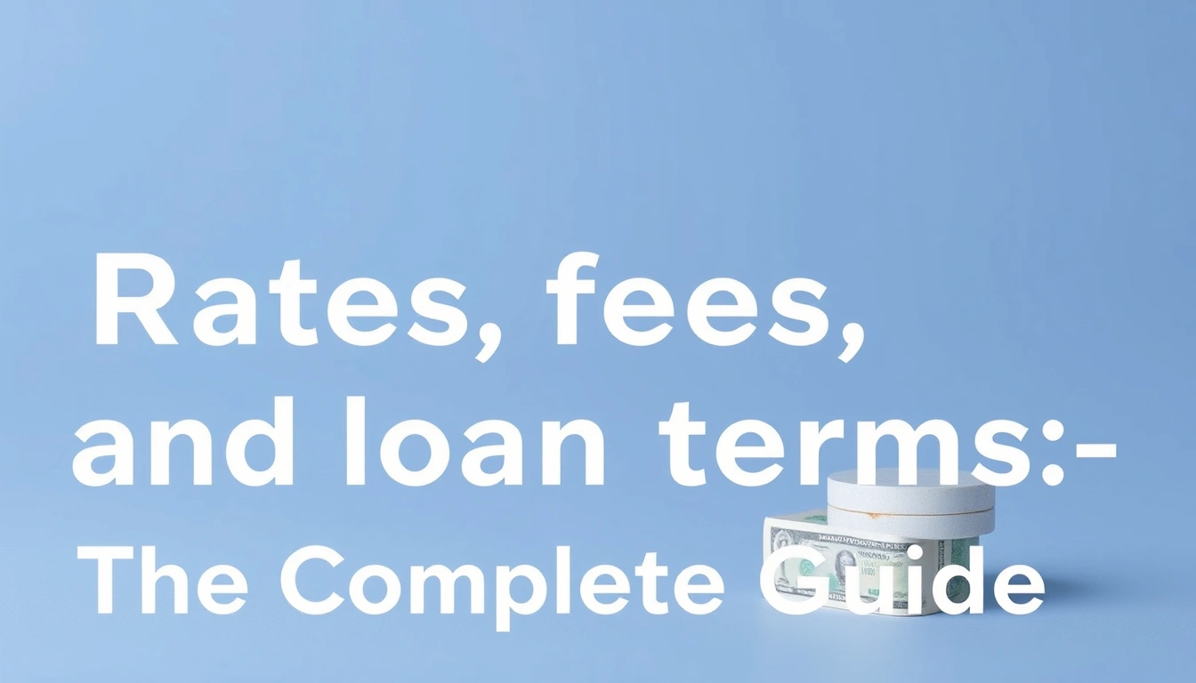Rates, fees, and loan terms — The Complete Guide