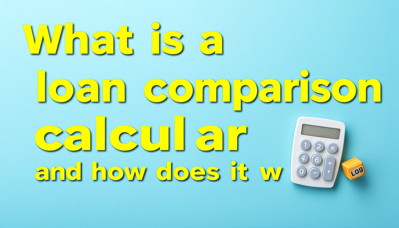 What is a loan comparison calculator and how does it work? What is a loan comparison calculator and how does it work?