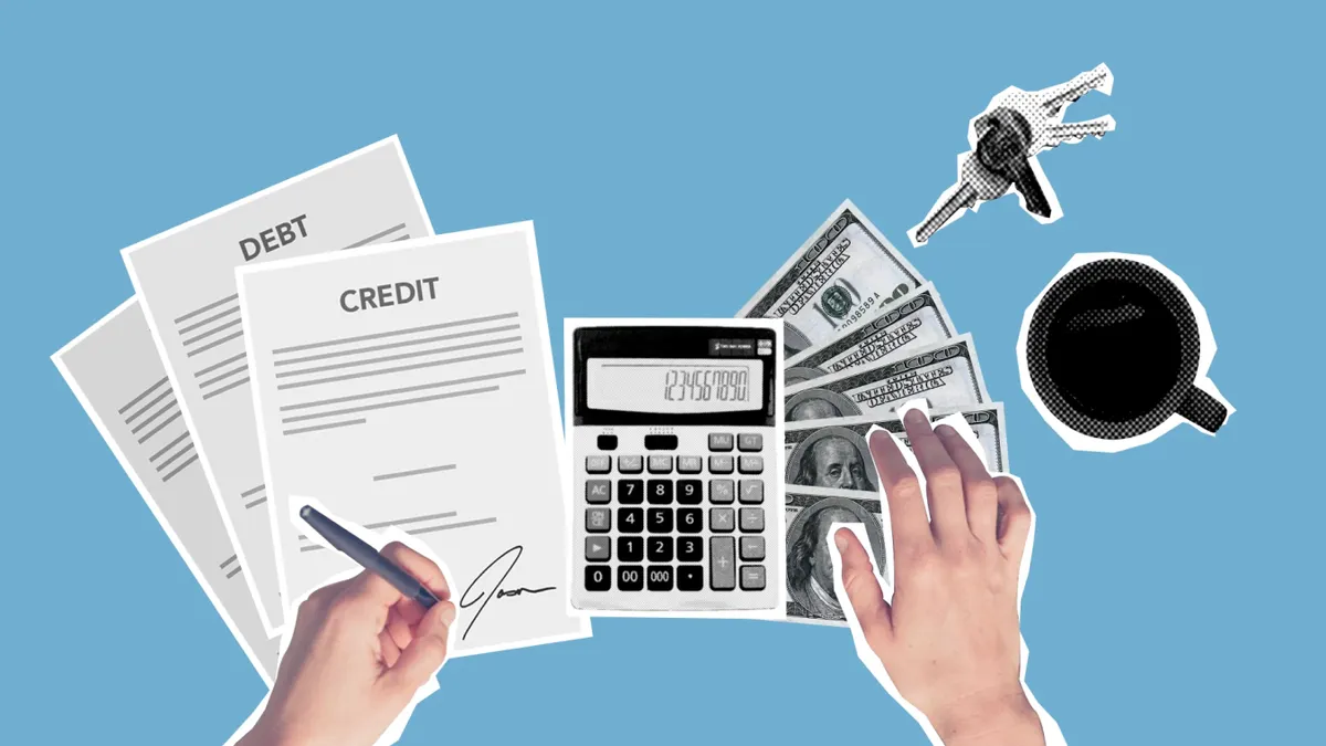 How to compare loan offers with different compounding schedules loan papers, calculator, cash, keys, and coffee cup